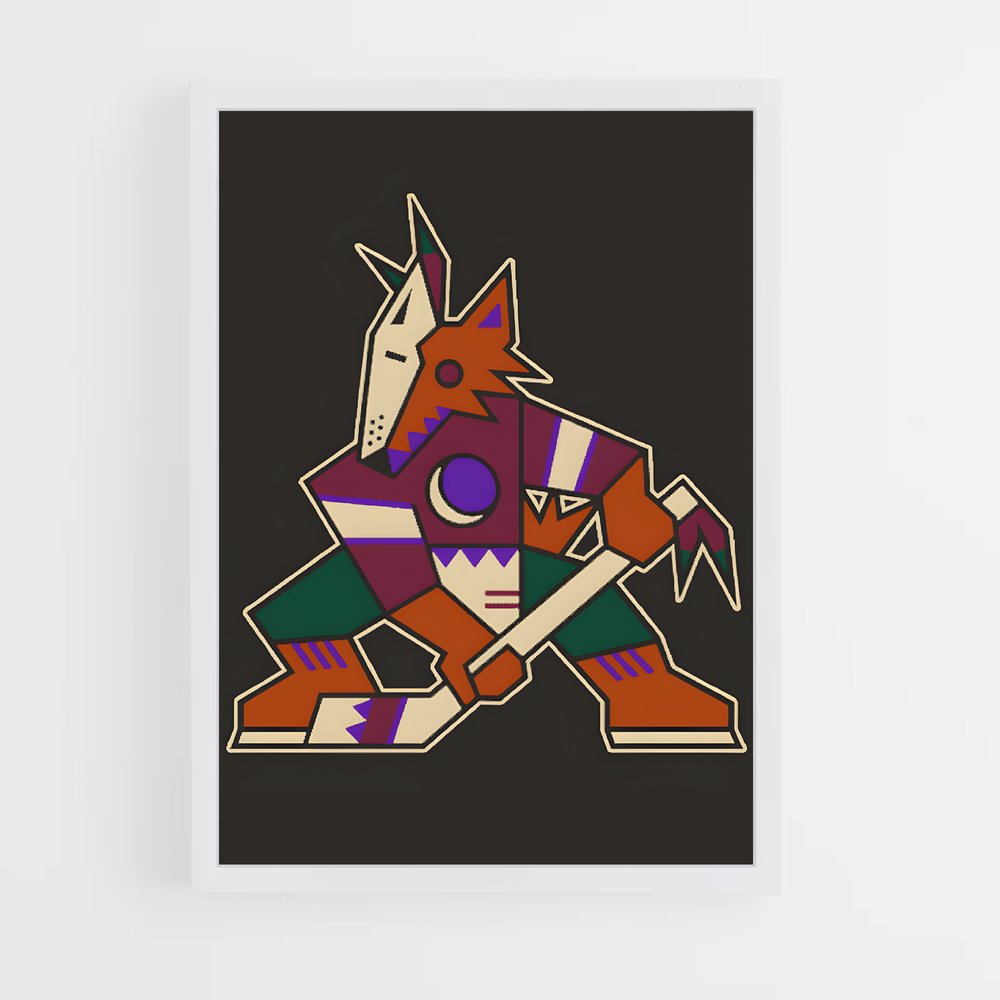 Poster L'Épée du Coyote – affiche Hockey sur glace (vue 3)